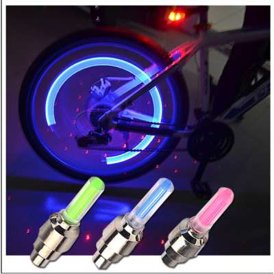 2Pcs Waterproof Flashing LED Tyre Wheel Valve Cap Lights For Car Bicycle Motorcycle