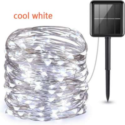 10m Waterproof Solar Power LED Fairy Light String Party Xmas Decor