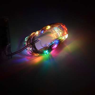 2M 3M 5M 10M Battery Power LED Strip Light Fairy Sliver Strings Wire Light Christmas Xmas Party