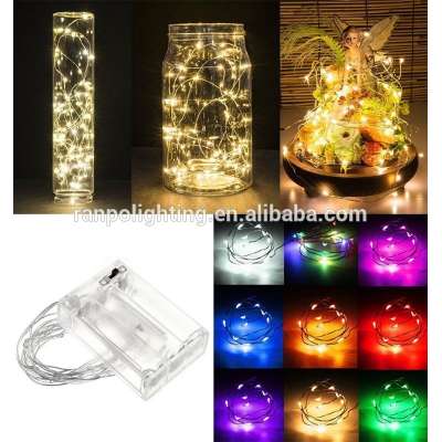 2M-10M Mixed Colors Christmas Tree Decorations 5V LED Copper Wire String AA Battery Power, RGB String Lights Led