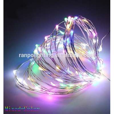 Xmas Party Fairy Decor Lamp Mini Led String Lights USB 12V Copper Wire Light RGB